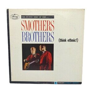 Vintage 1963 The Funny Side of The Smothers Brothers think ethnic! Record Vinyl